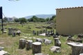 Street view of the Kos Island\'s greek ruins. Close to the Asclepeion, ancient Odeon, Ancient Gymnasion, Greece.